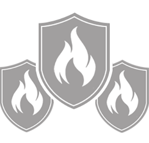 Fire Safety and Alarm Notification Icon - Flames In Shields